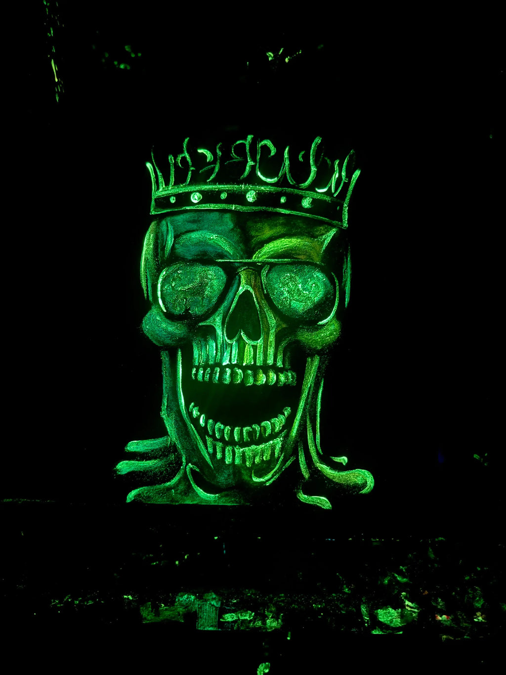 Skull Of Leo - Original - SOLD by artist Becky Smith - Wyecliffe Galleries