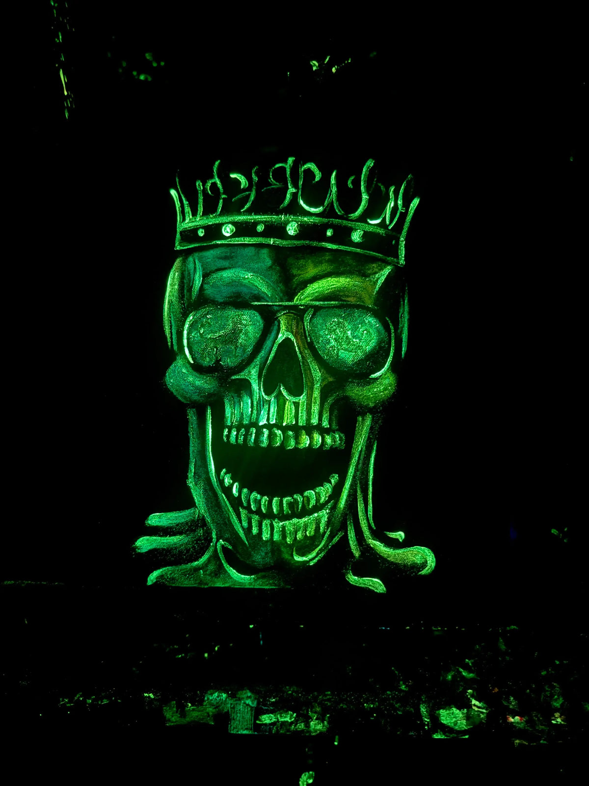 Skull Of Leo - Original - SOLD by artist Becky Smith - Wyecliffe Galleries