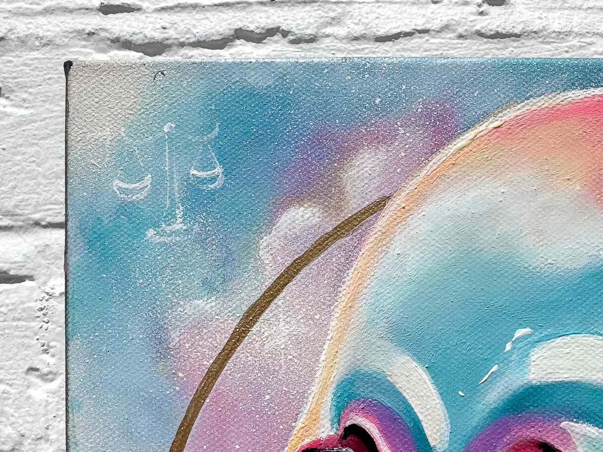 Skull Of Libra - Original by artist Becky Smith - Wyecliffe Galleries