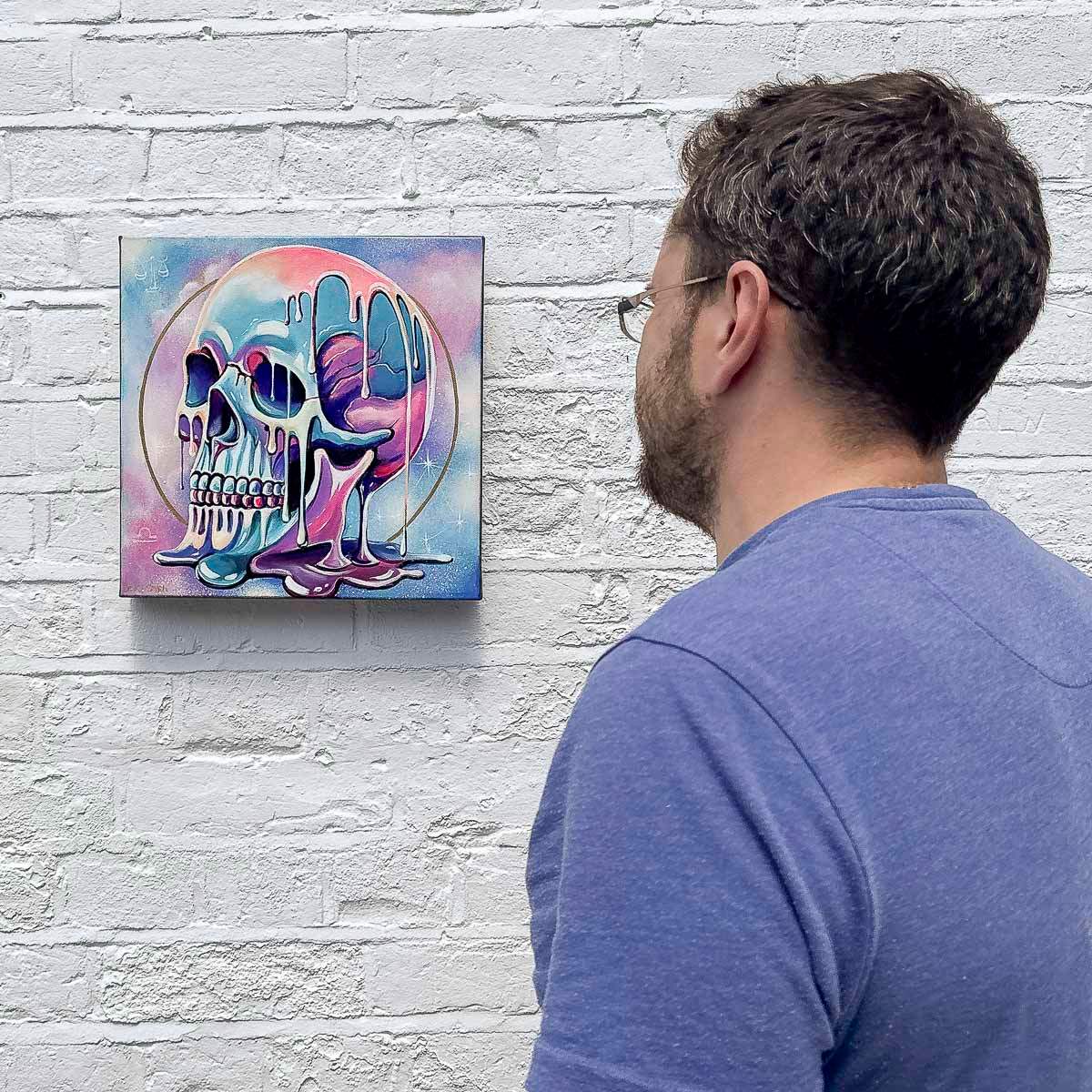 Skull Of Libra - Original by artist Becky Smith - Wyecliffe Galleries