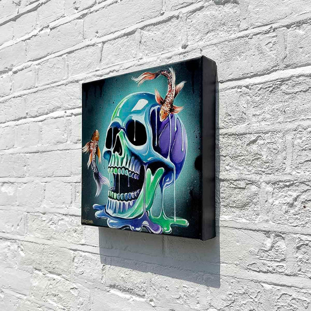 Skull Of Pisces - Original - SOLD by artist Becky Smith - Wyecliffe Galleries