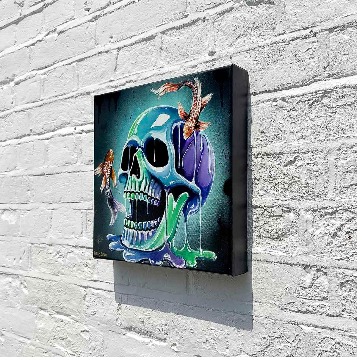 Skull Of Pisces - Original - SOLD by artist Becky Smith - Wyecliffe Galleries