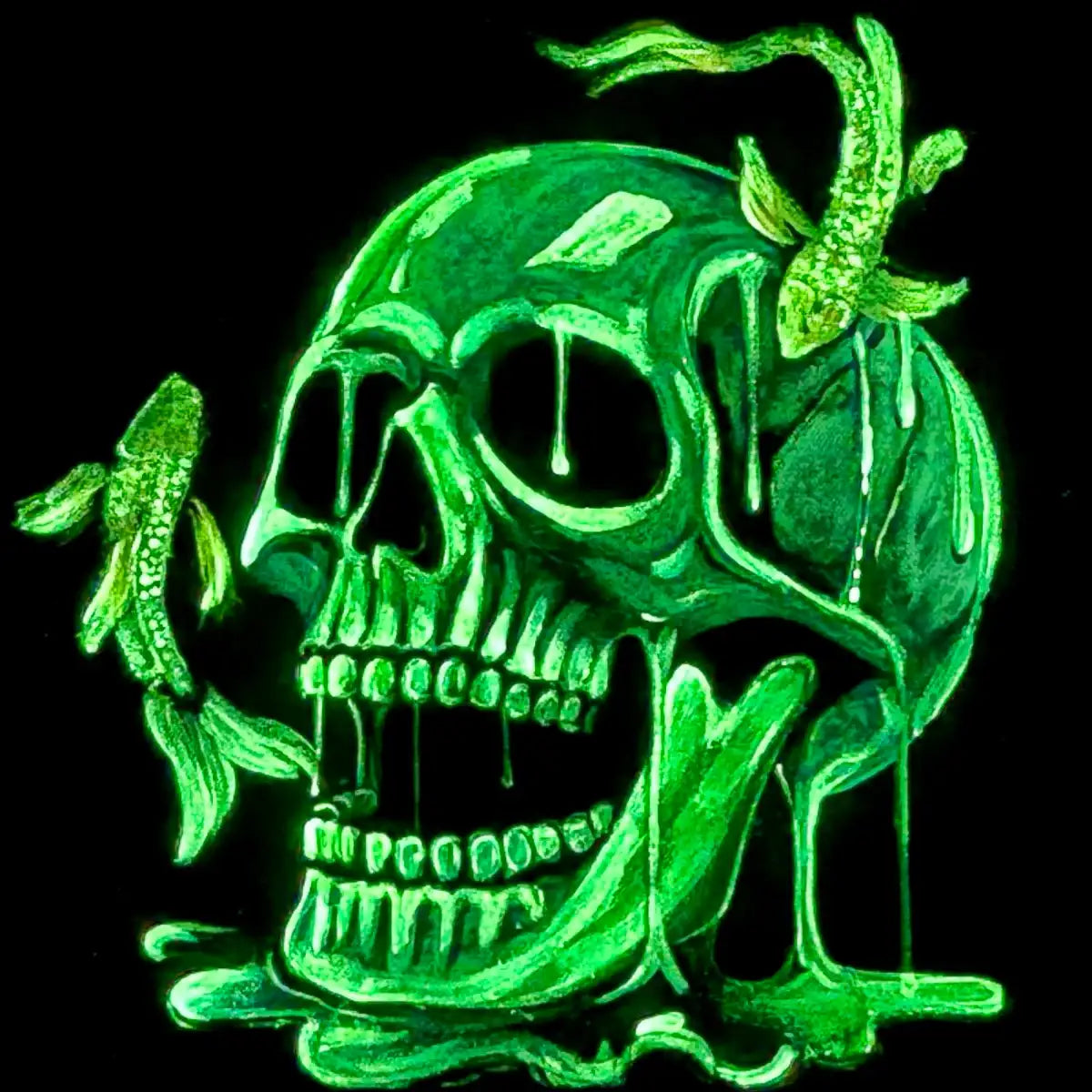 Skull Of Pisces - Original - SOLD by artist Becky Smith - Wyecliffe Galleries