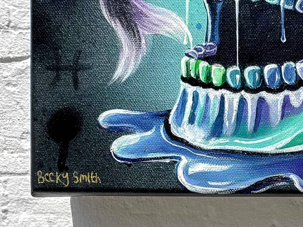 Skull Of Pisces - Original - SOLD by artist Becky Smith - Wyecliffe Galleries