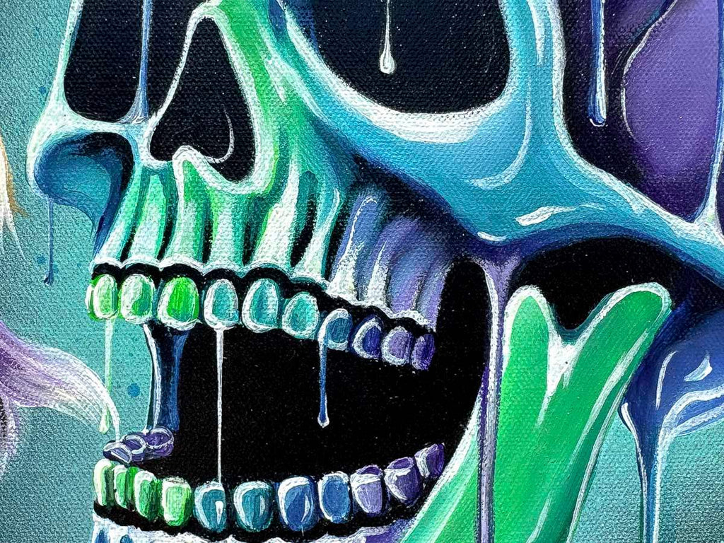 Skull Of Pisces - Original - SOLD by artist Becky Smith - Wyecliffe Galleries