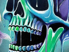 Skull Of Pisces - Original - SOLD by artist Becky Smith - Wyecliffe Galleries