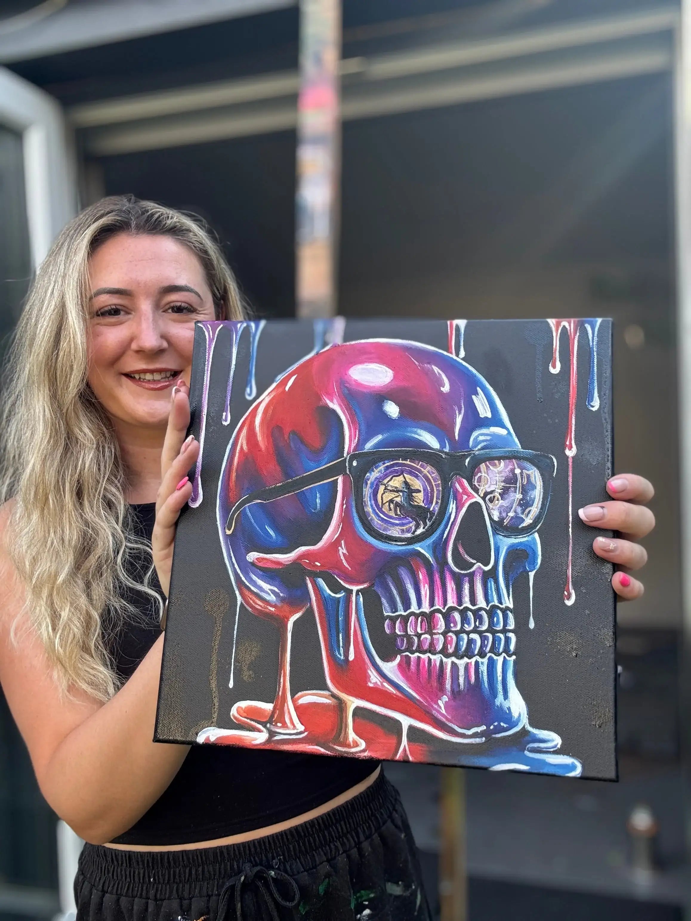 Skull Of Sagittarius - Original by artist Becky Smith - Wyecliffe Galleries