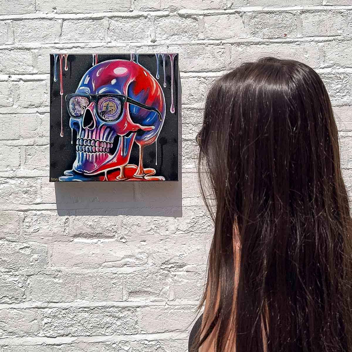 Skull Of Sagittarius - Original by artist Becky Smith - Wyecliffe Galleries