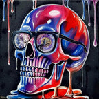 Skull Of Sagittarius - Original by artist Becky Smith - Wyecliffe Galleries