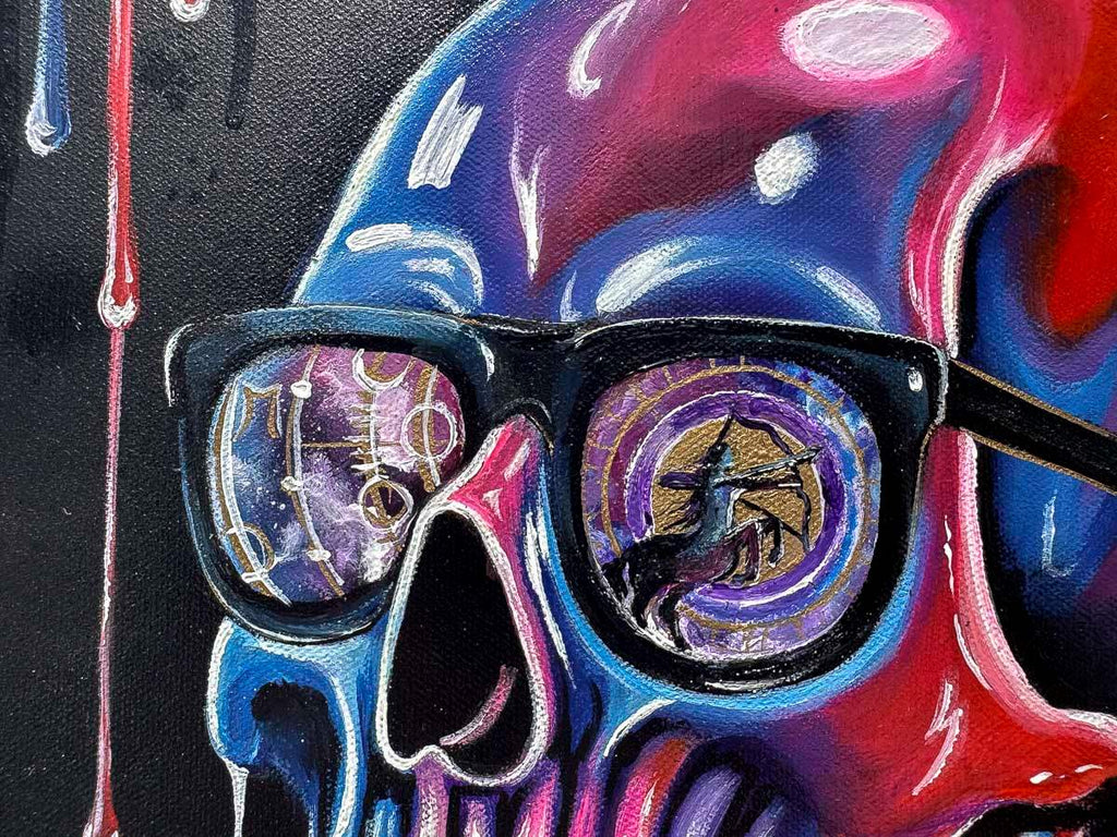 Skull Of Sagittarius - Original by artist Becky Smith - Wyecliffe Galleries