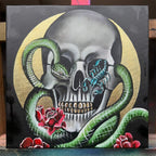 Skull Of Scorpio - Original - SOLD by artist Becky Smith - Wyecliffe Galleries