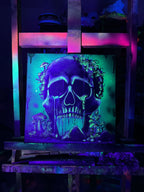 Skull Of Taurus - Original - SOLD by artist Becky Smith - Wyecliffe Galleries