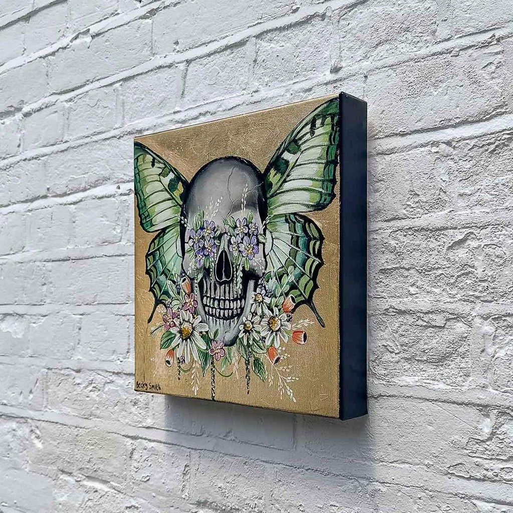 Skull Of Virgo - Original - SOLD by artist Becky Smith - Wyecliffe Galleries