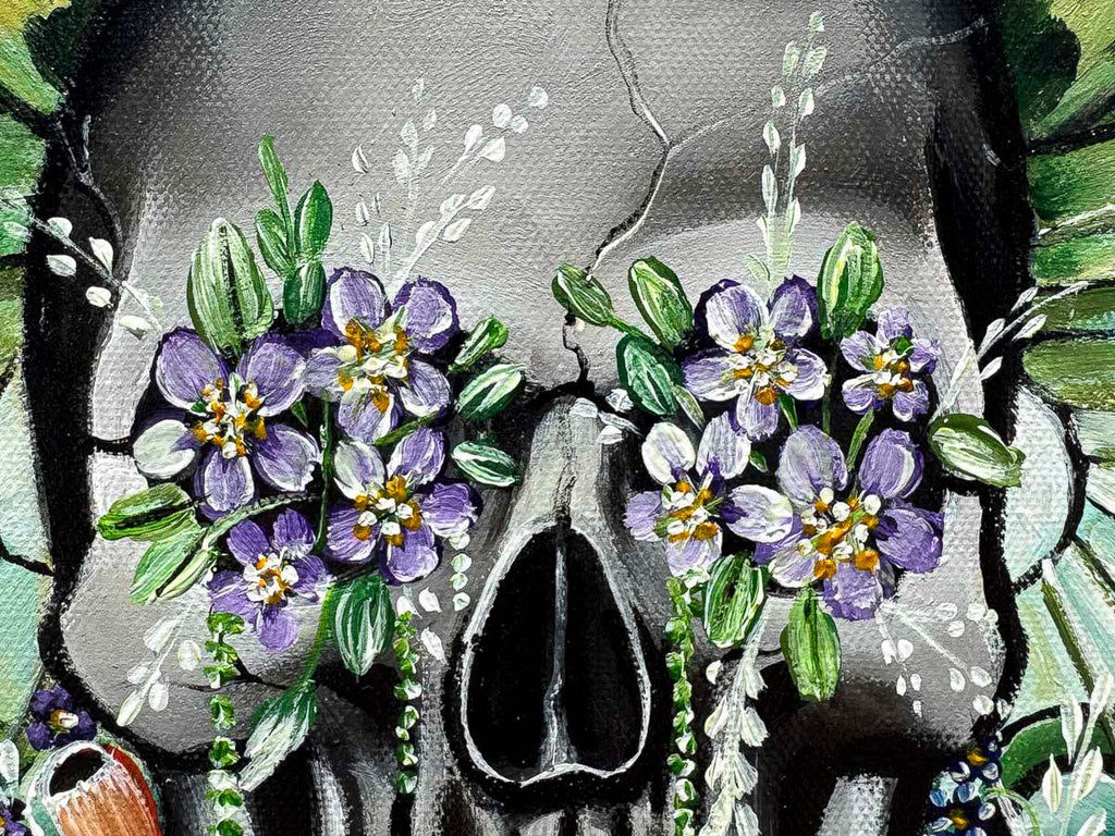 Skull Of Virgo - Original - SOLD by artist Becky Smith - Wyecliffe Galleries