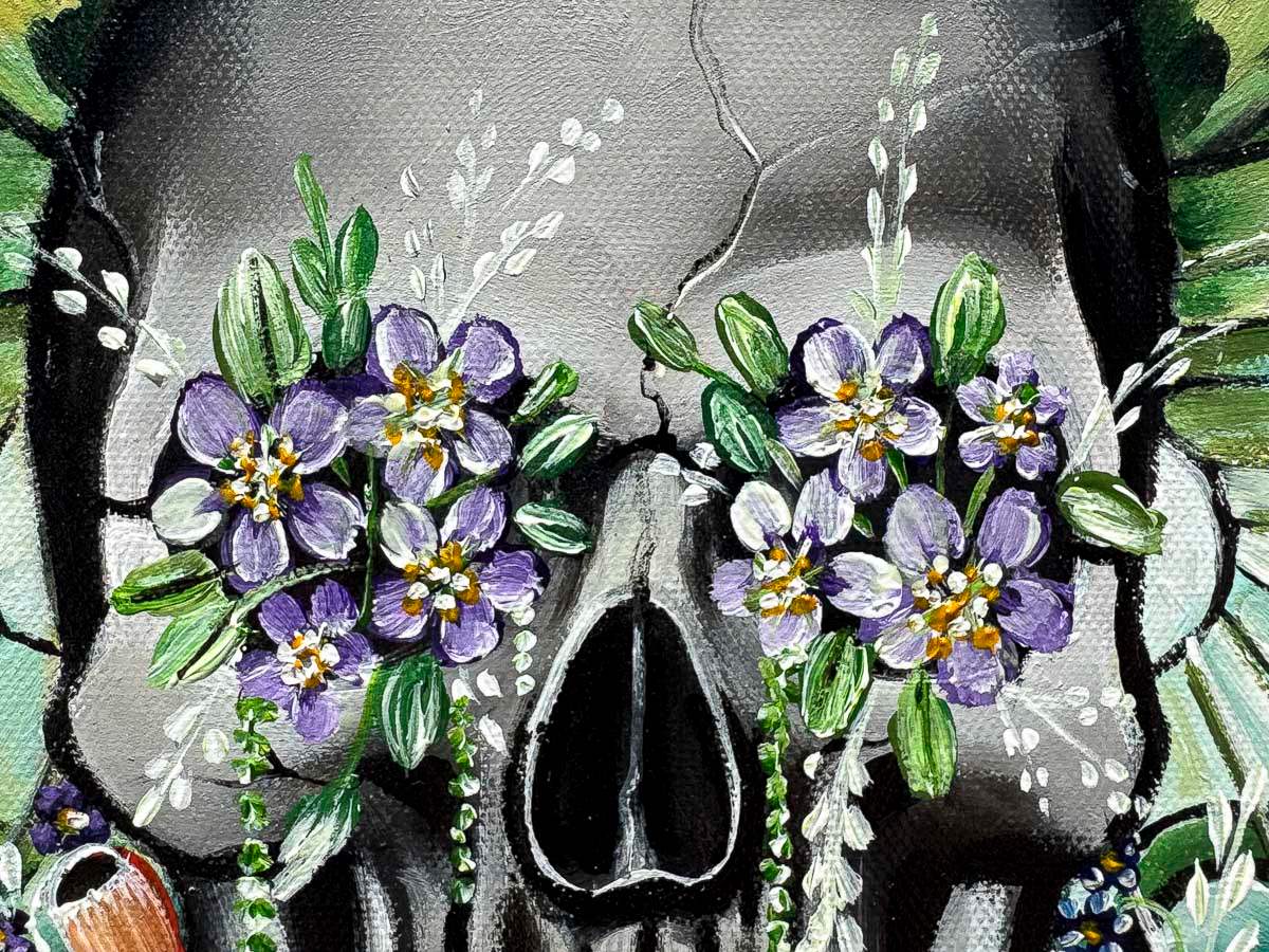 Skull Of Virgo - Original - SOLD by artist Becky Smith - Wyecliffe Galleries