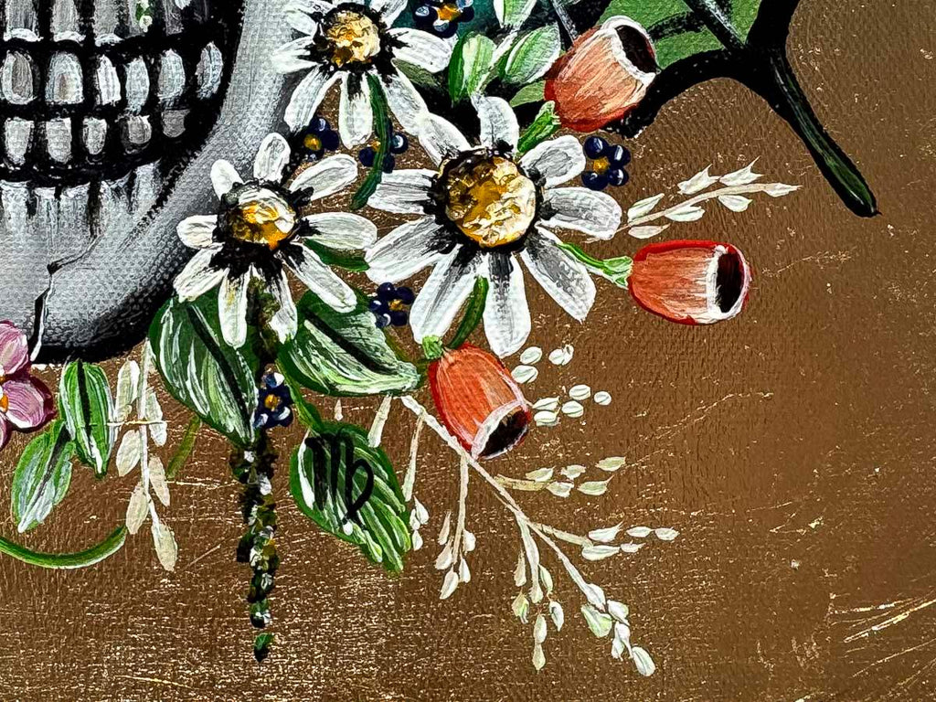 Skull Of Virgo - Original - SOLD by artist Becky Smith - Wyecliffe Galleries