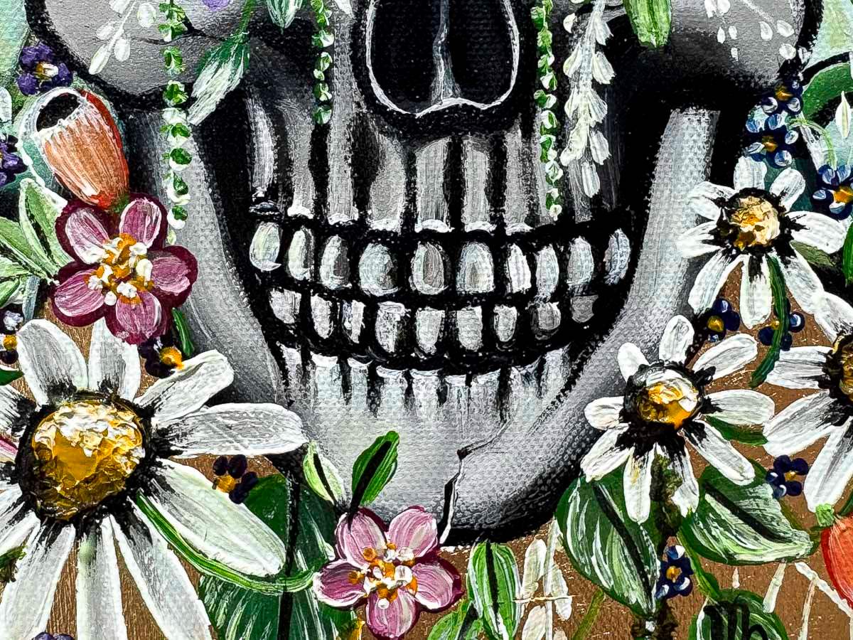Skull Of Virgo - Original - SOLD by artist Becky Smith - Wyecliffe Galleries