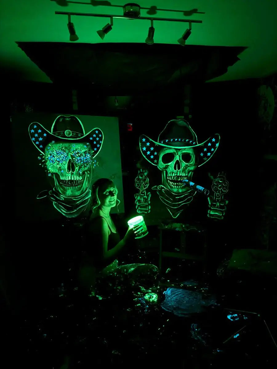 Smokin Barrel's - Original by artist Becky Smith - Wyecliffe Galleries