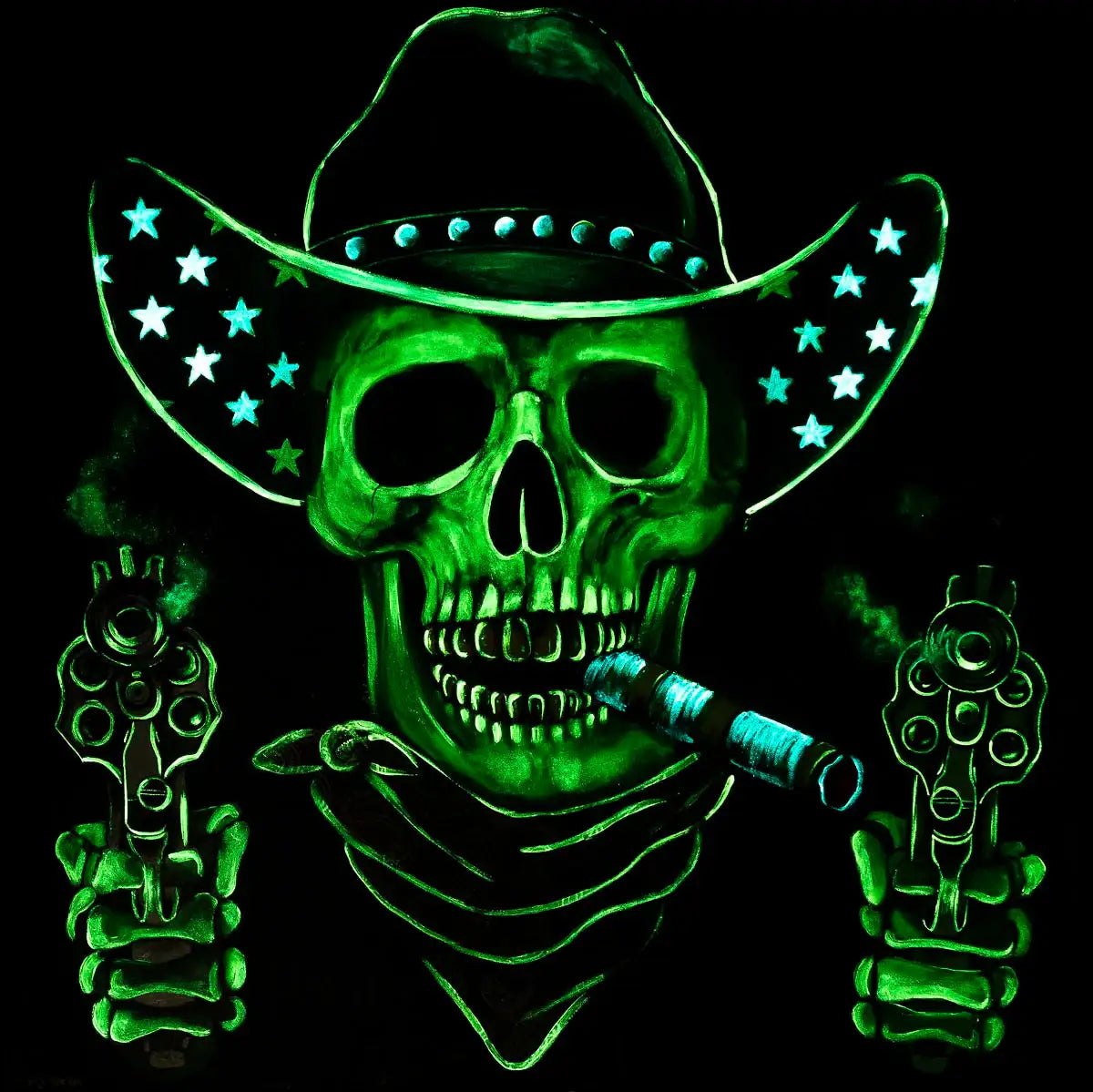 Smokin Barrel's - Original by artist Becky Smith - Wyecliffe Galleries