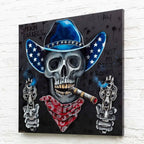 Smokin Barrel's - Original by artist Becky Smith - Wyecliffe Galleries