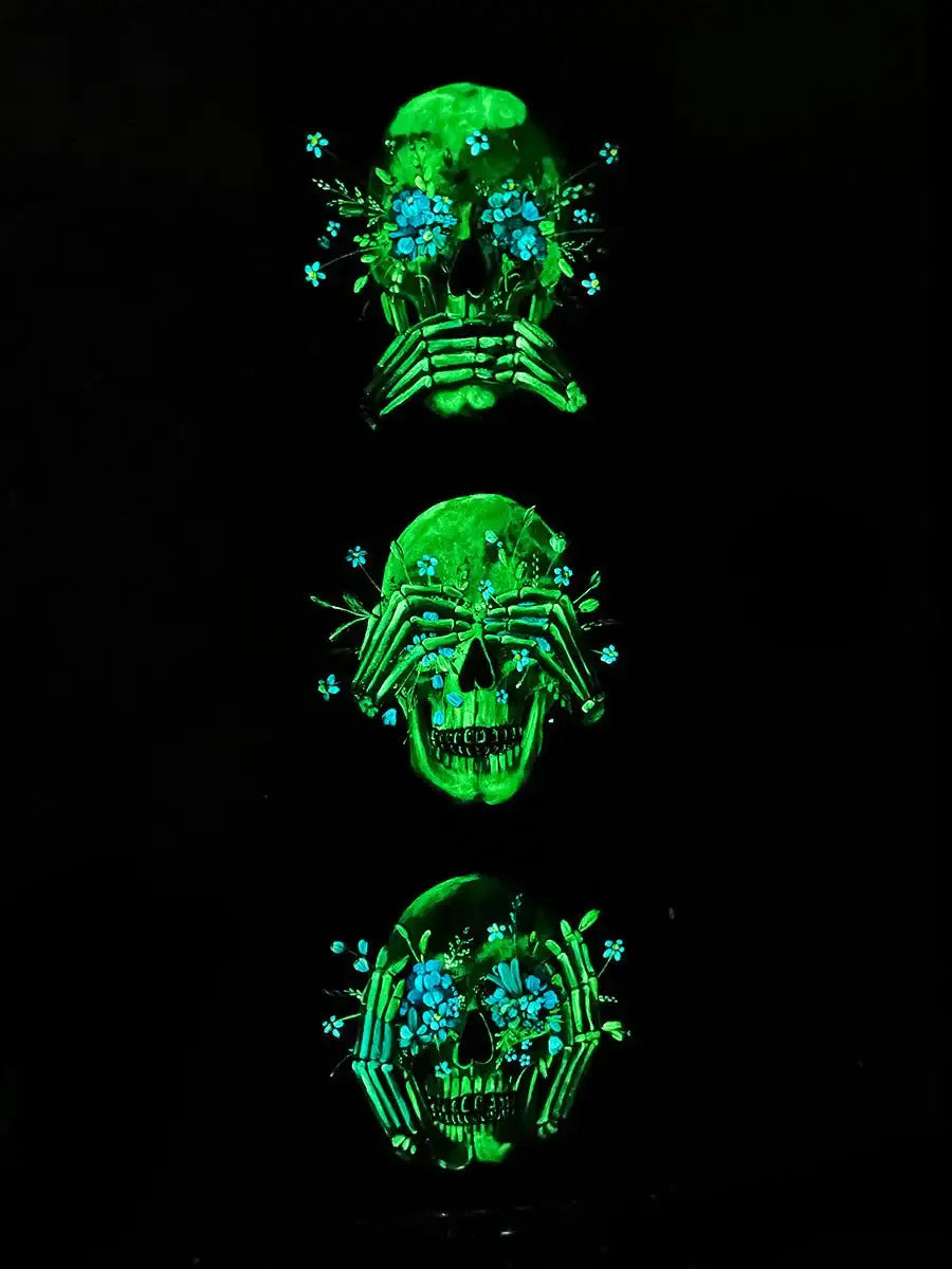 Speak No Evil, See No Evil, Hear No Evil Triptych - Original - SOLD by artist Becky Smith - Wyecliffe Galleries