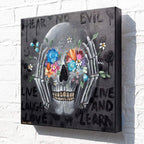 Speak No Evil, See No Evil, Hear No Evil Triptych - Original - SOLD by artist Becky Smith - Wyecliffe Galleries