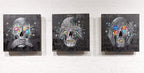 Speak No Evil, See No Evil, Hear No Evil Triptych - Original - SOLD by artist Becky Smith - Wyecliffe Galleries