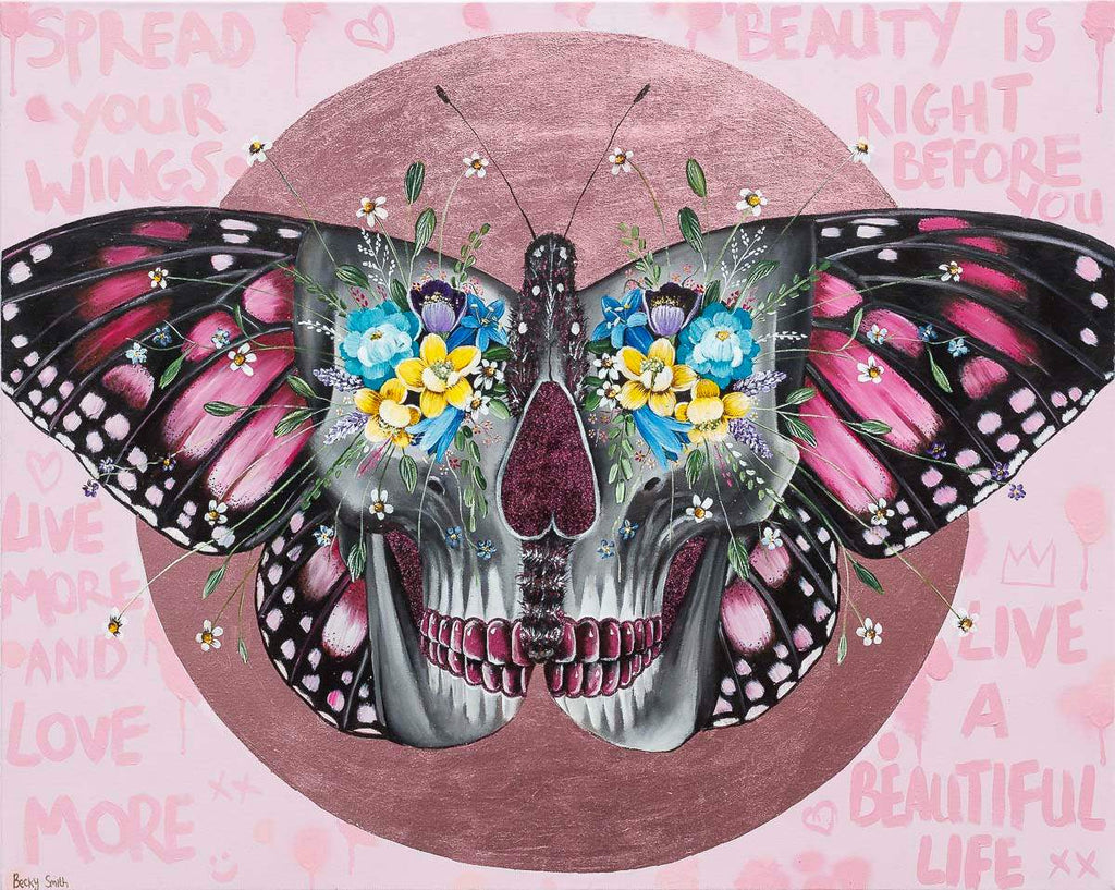 Spread Your Wings - Original - SOLD by artist Becky Smith - Wyecliffe Galleries