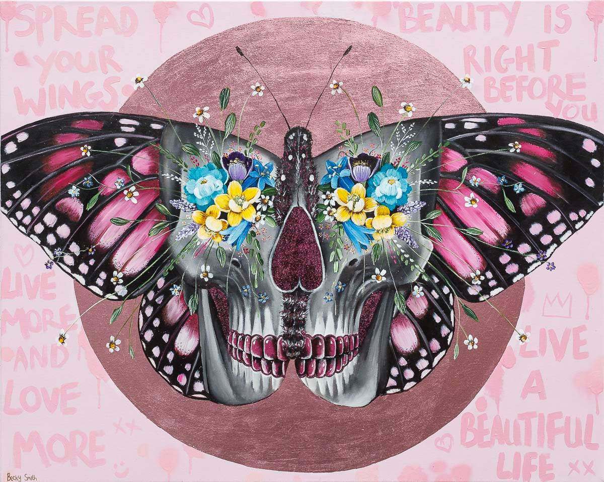 Spread Your Wings - Original - SOLD by artist Becky Smith - Wyecliffe Galleries