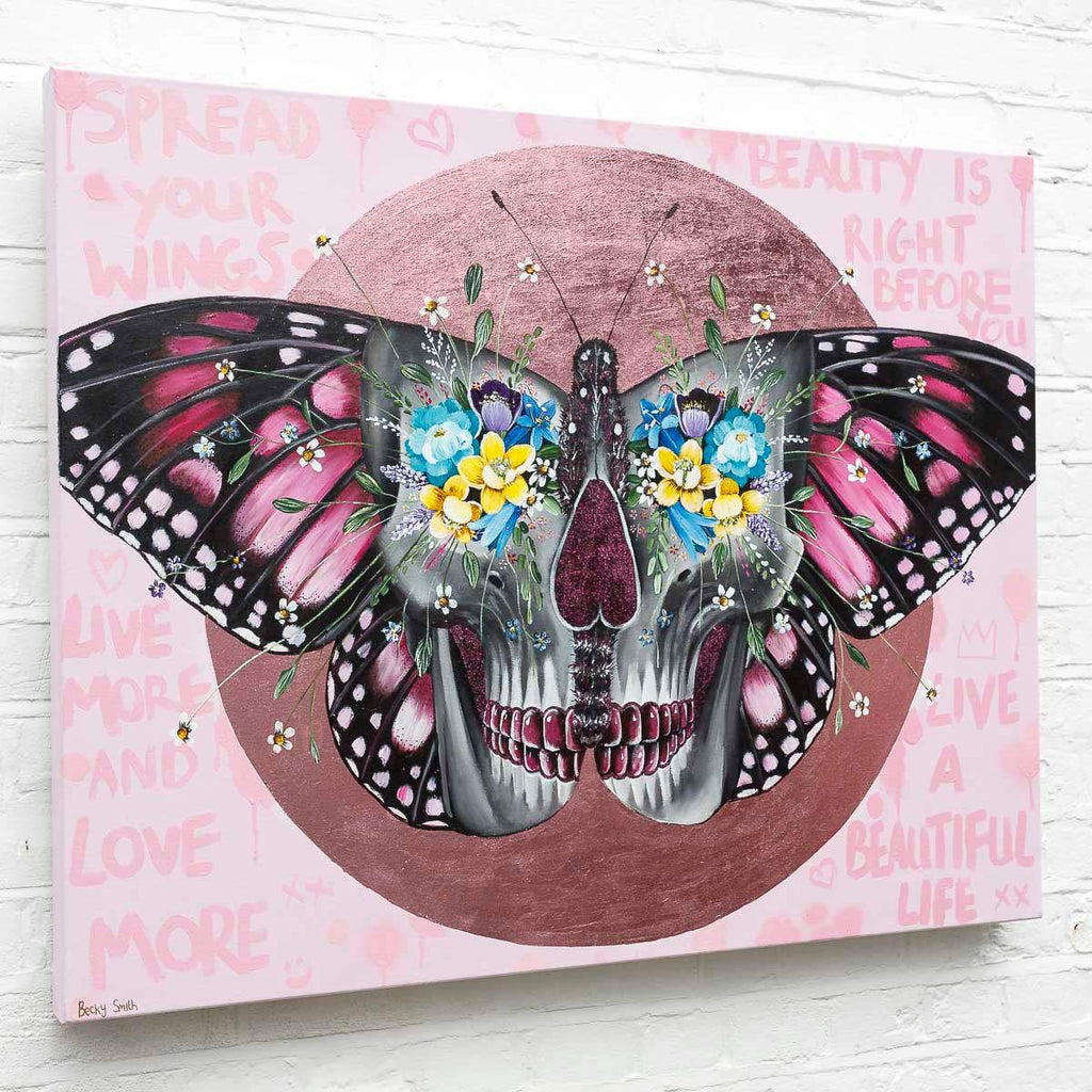 Spread Your Wings - Original - SOLD by artist Becky Smith - Wyecliffe Galleries