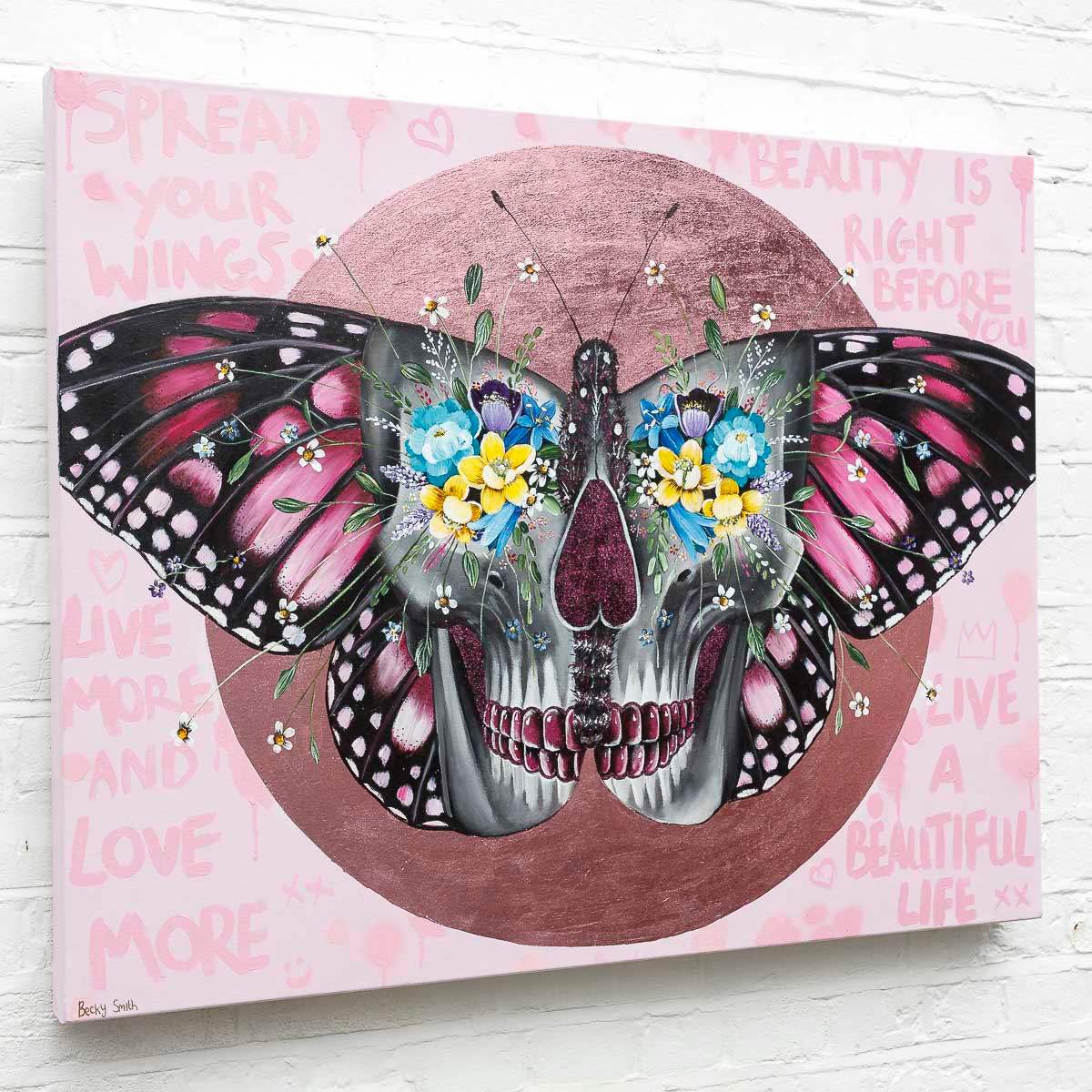 Spread Your Wings - Original - SOLD by artist Becky Smith - Wyecliffe Galleries