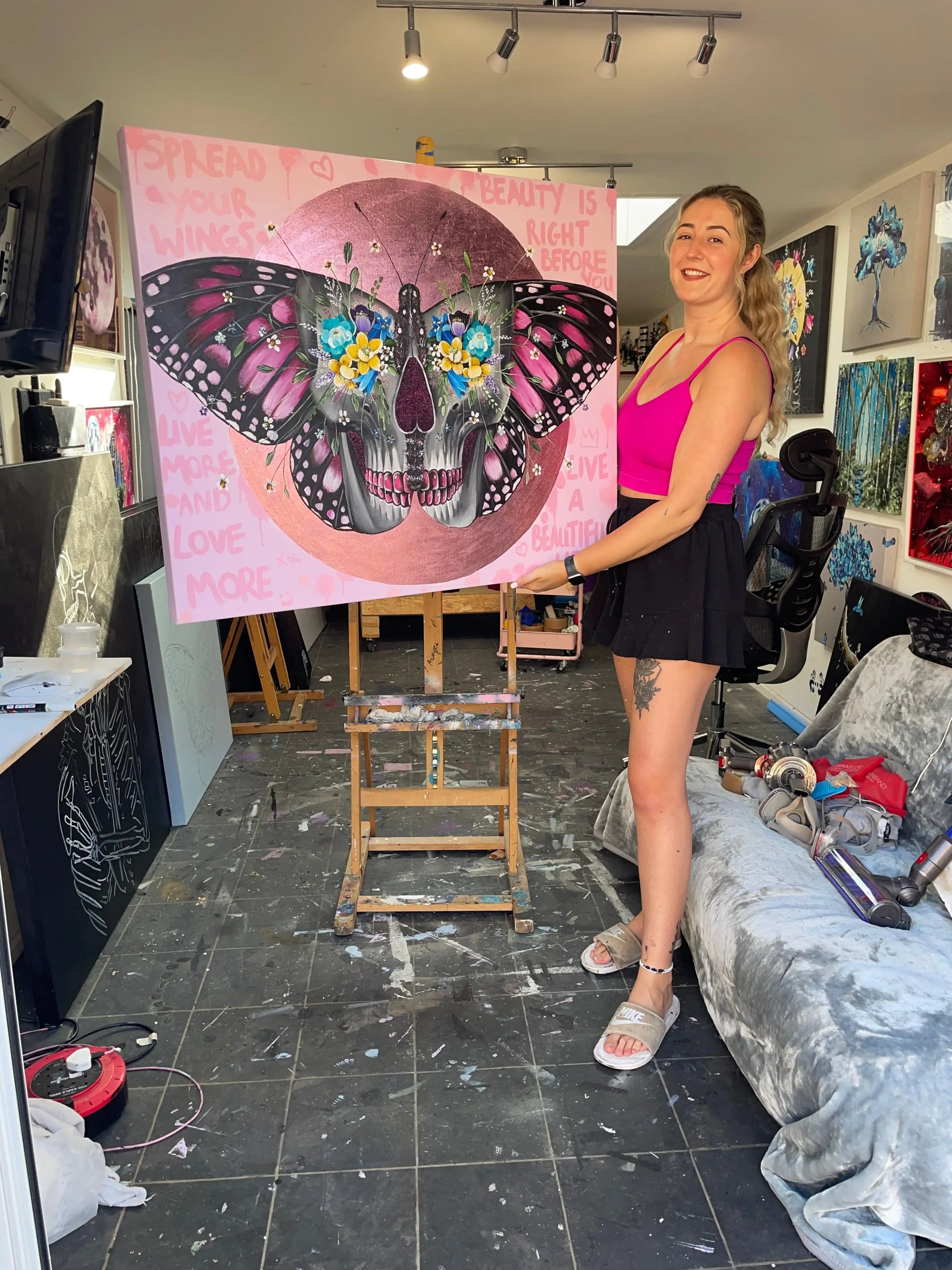 Spread Your Wings - Original - SOLD by artist Becky Smith - Wyecliffe Galleries