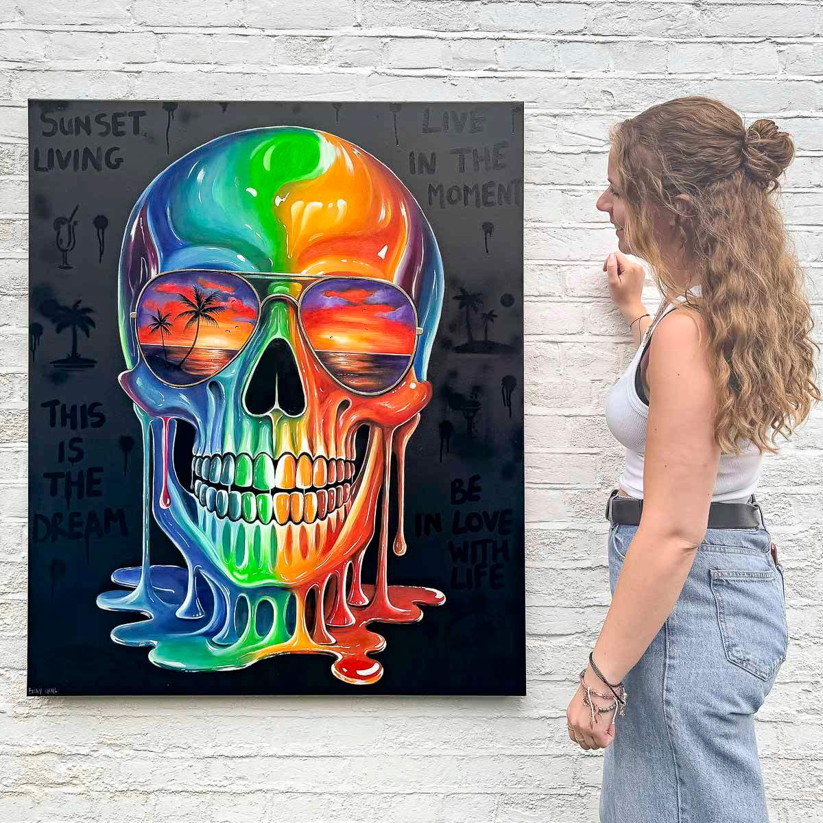 Sunset Living - Original by artist Becky Smith - Wyecliffe Galleries