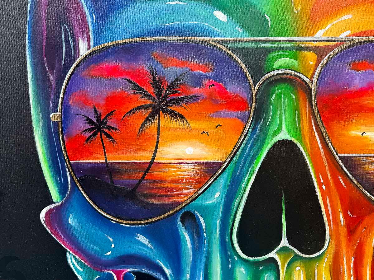 Sunset Living - Original by artist Becky Smith - Wyecliffe Galleries