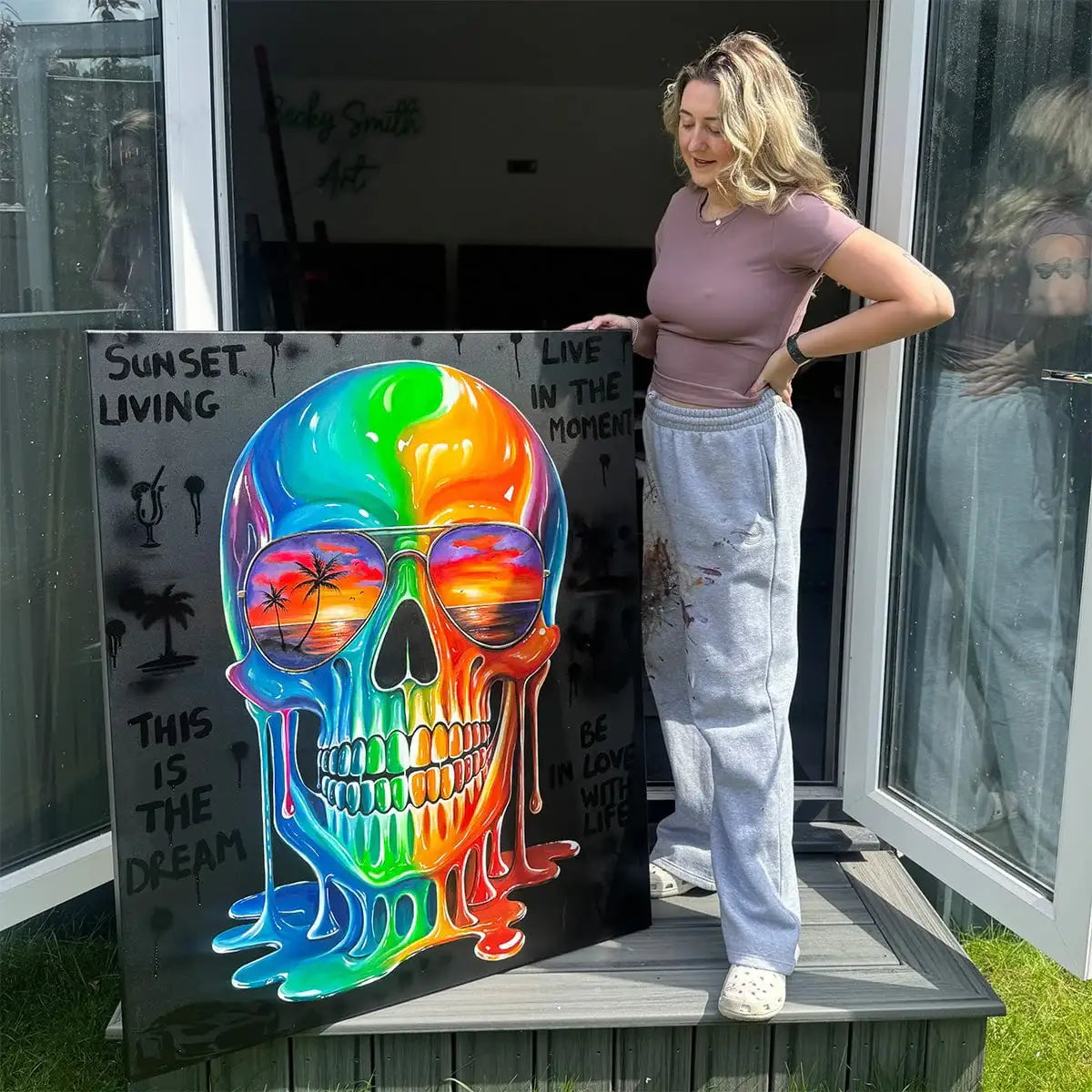 Sunset Living - Original by artist Becky Smith - Wyecliffe Galleries