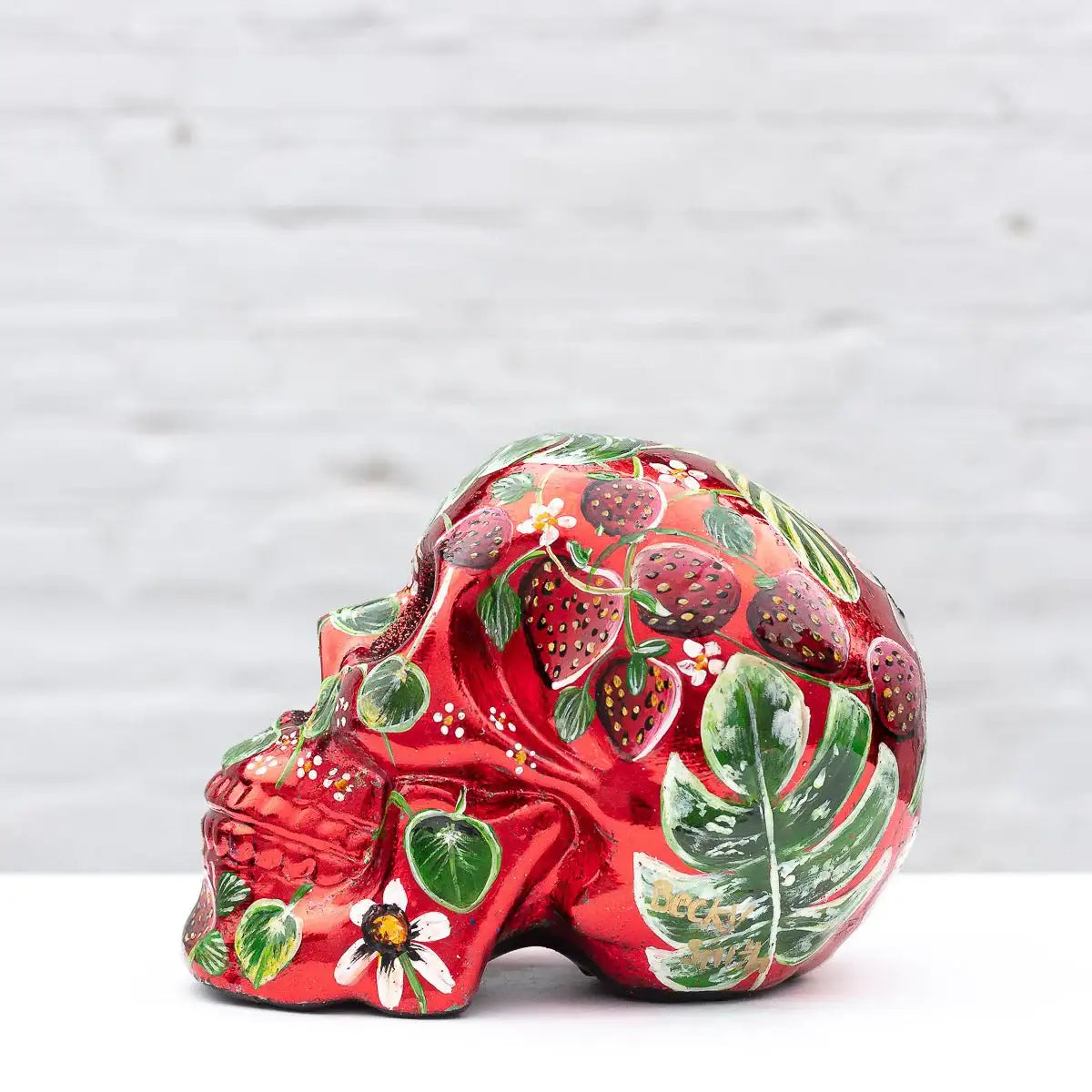 Sweet Like A Strawberry - Original - SOLD by artist Becky Smith - Wyecliffe Galleries