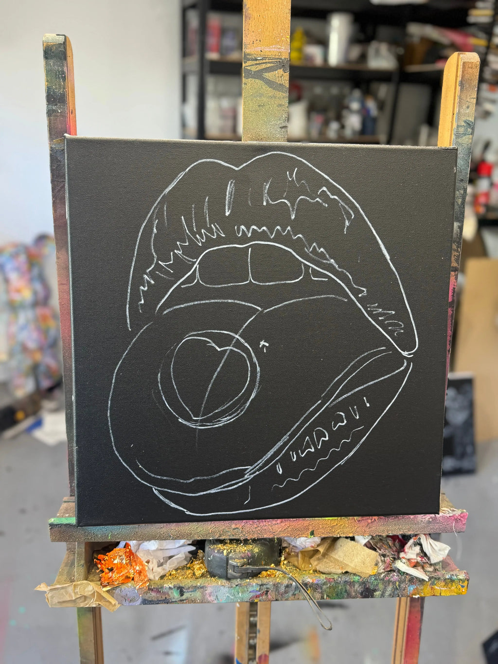 Sweet Talk - Original - SOLD by artist Becky Smith - Wyecliffe Galleries