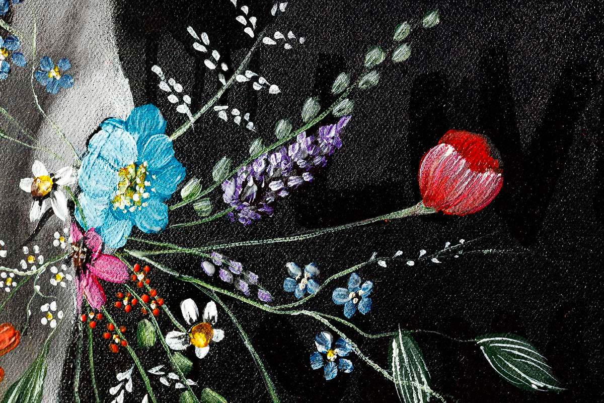 Take Life By The Horns - Original - SOLD by artist Becky Smith - Wyecliffe Galleries