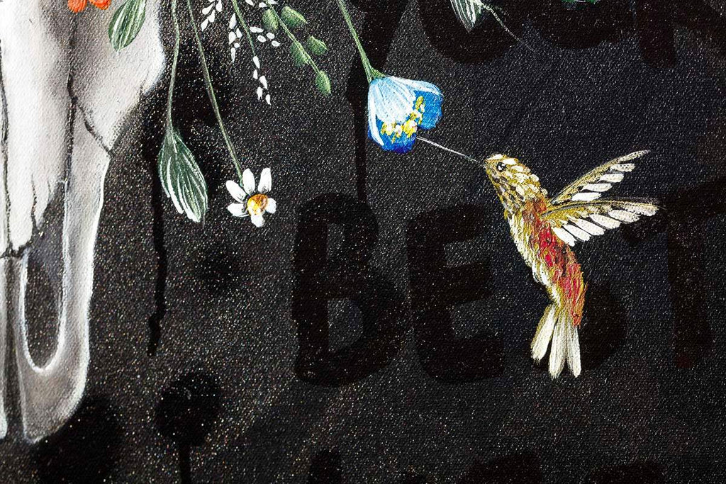 Take Life By The Horns - Original - SOLD by artist Becky Smith - Wyecliffe Galleries