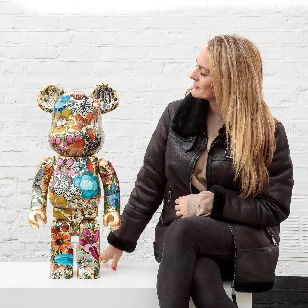 Teddy Bear - Original - SOLD by artist Becky Smith - Wyecliffe Galleries