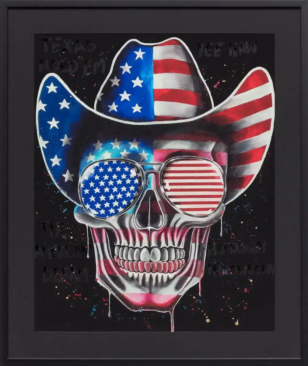 Come On England & Texas Hold 'Em - Set of 2 - Luxury Artist Proof by artist Becky Smith - Wyecliffe Galleries