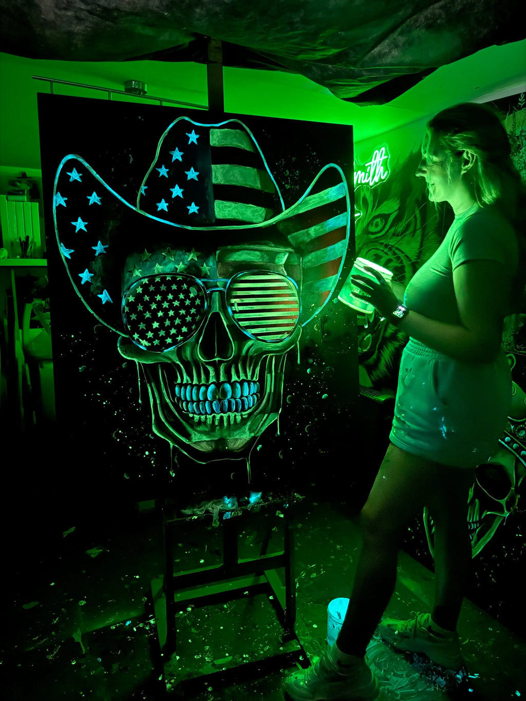 Texas Hold 'Em - Original by artist Becky Smith - Wyecliffe Galleries