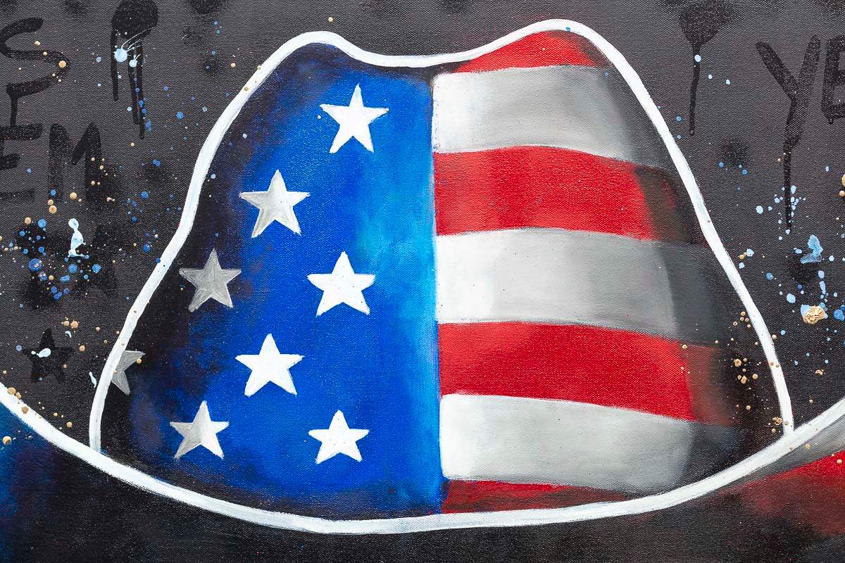 Texas Hold 'Em - Original by artist Becky Smith - Wyecliffe Galleries