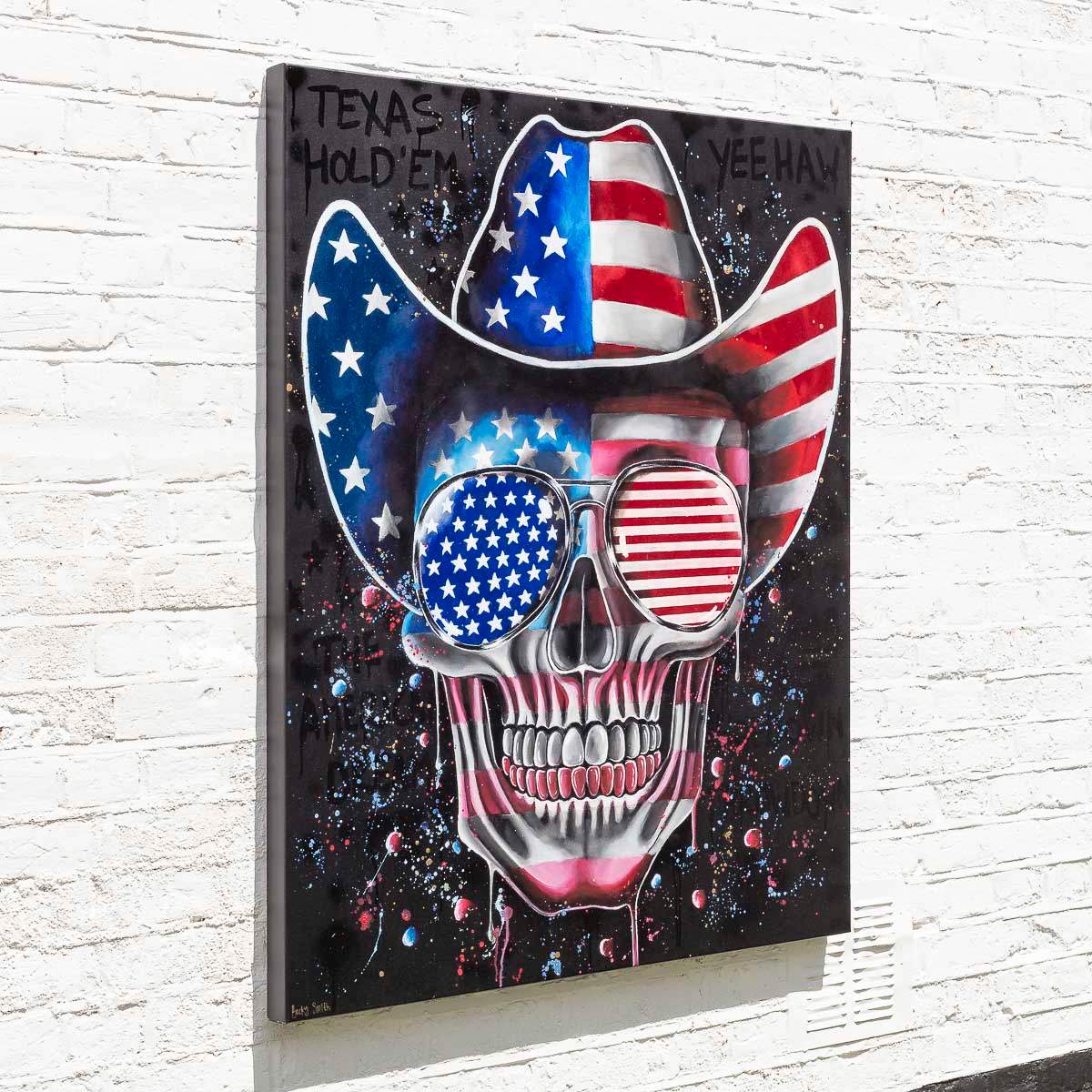 Texas Hold 'Em - Original by artist Becky Smith - Wyecliffe Galleries