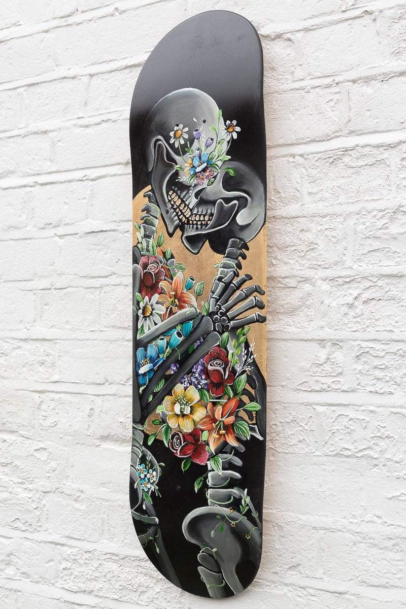 The Balance of Love – Original Skate Deck - SOLD by artist Becky Smith - Wyecliffe Galleries