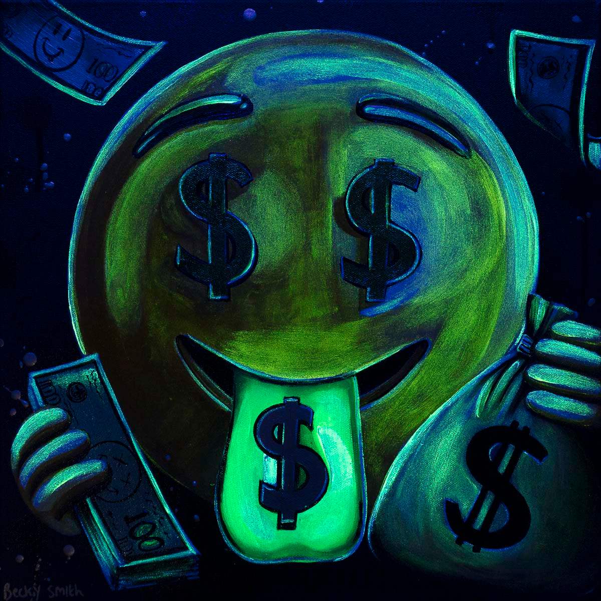 The Hustler - Original - SOLD by artist Becky Smith - Wyecliffe Galleries