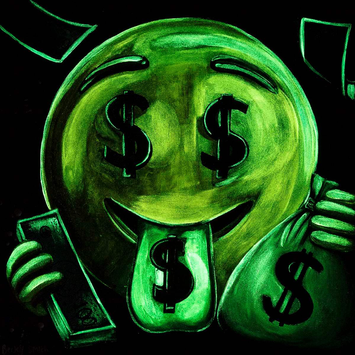 The Hustler - Original - SOLD by artist Becky Smith - Wyecliffe Galleries