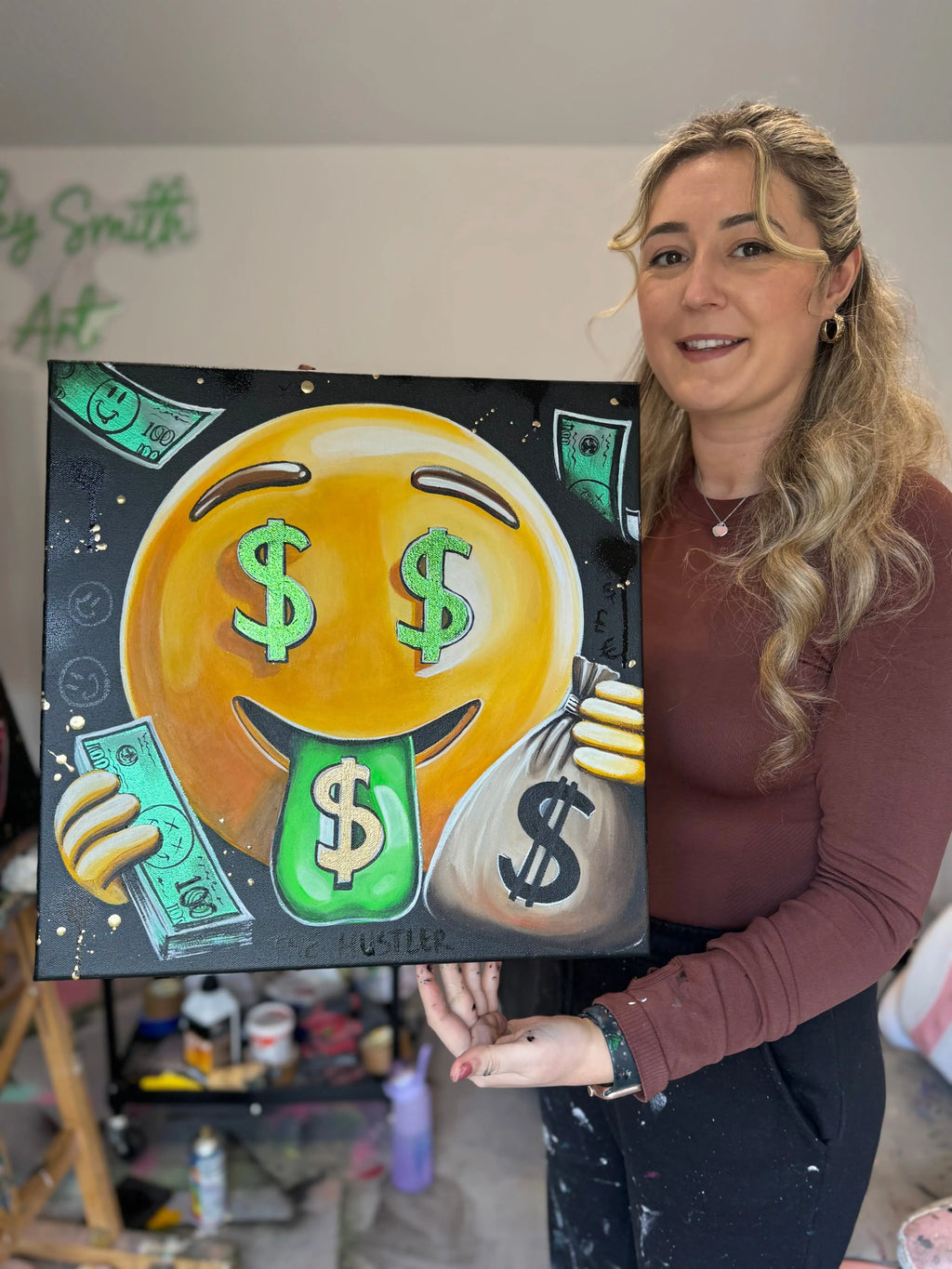 The Hustler - Original - SOLD by artist Becky Smith - Wyecliffe Galleries