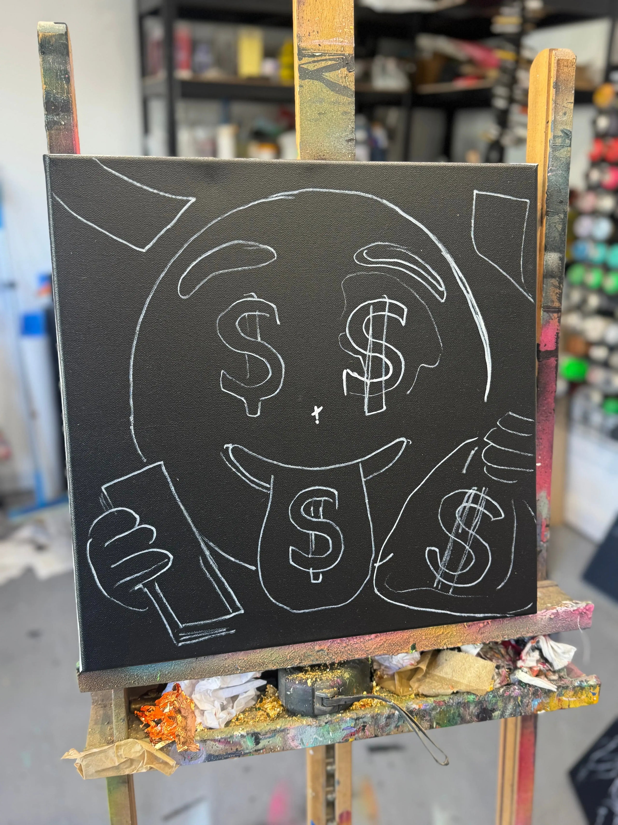 The Hustler - Original - SOLD by artist Becky Smith - Wyecliffe Galleries