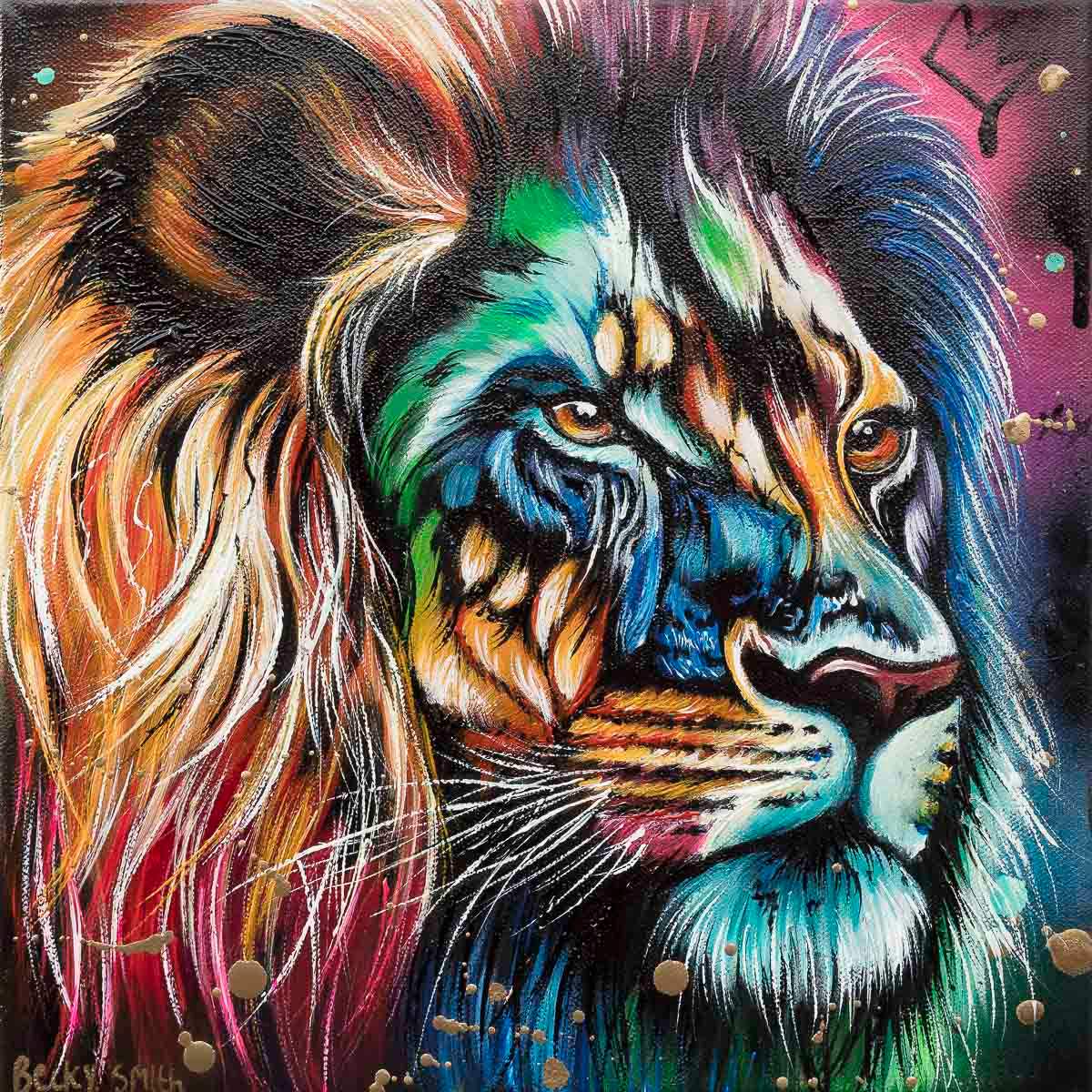 The King - Original - SOLD by artist Becky Smith - Wyecliffe Galleries